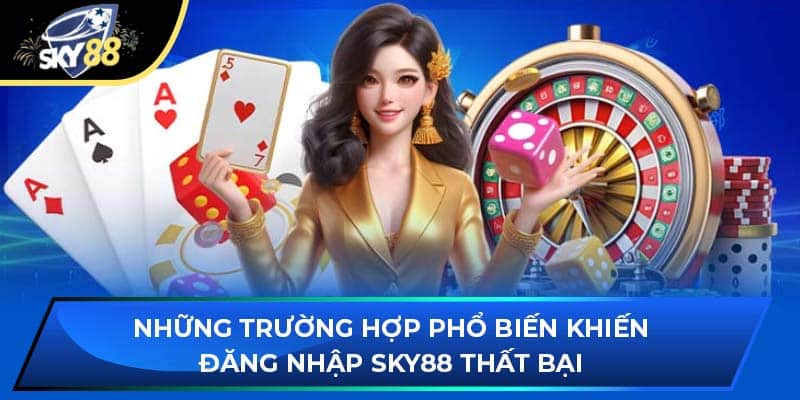 Những trường hợp phổ biến khiến đăng nhập Sky88 thất bại